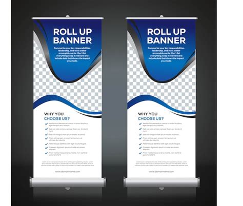 Premium Vector Roll Up Banner Design Templates