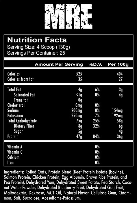 Mre Meal Replacement