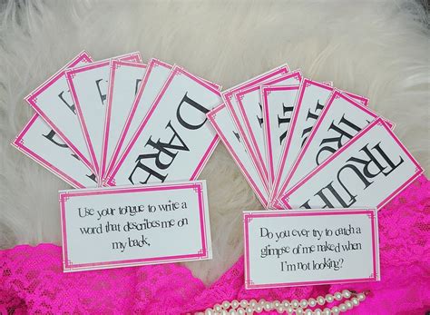 Bedroom Games Sexy Truth Or Dare Game For Couples Etsy