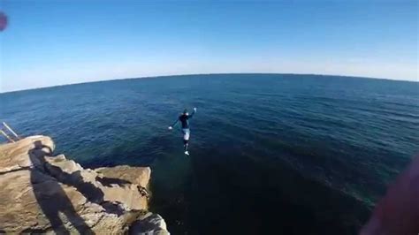 Extreme Cliff Jumping Portland Bill Hd Youtube