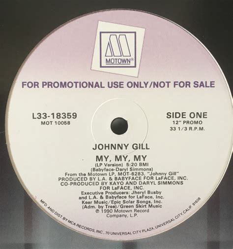 Johnny Gill My My My 1990 Vinyl Discogs