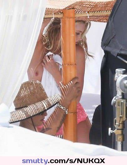 Elsa Hosk Topless At Behind The Scenes Photo Shoot In Miami
