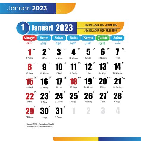 Kalender Januari 2023 Kalender 2023 Kalender 2023 Januari Kalender