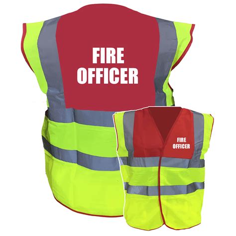 Red Yellow Two Tone Hi Vis Safety Vest Waistcoat Tabard Pre Printed