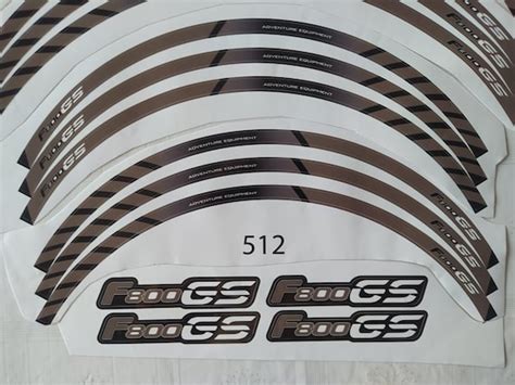 Bmw F800gs Motorcycle Wheel Decals Rim Stickers Stripes Etsy