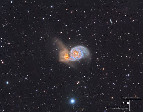 Apod 2016 September 6 The Whirlpool Galaxy And Beyond