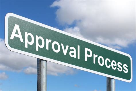 Approval Process Free Of Charge Creative Commons Green Highway Sign Image