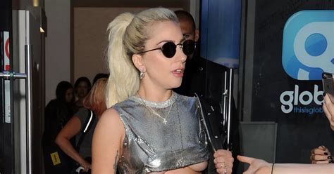 Lady Gaga Flashes Nipple And Underboob In Daring Croptop And Hotpants As She Promotes New Single