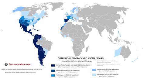 Documentalium El Español En El Mundo Mapa Datos Y Curiosidades