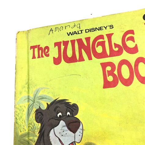 The Jungle Book Story Book Disneys Wonderful World Of Reading 1974