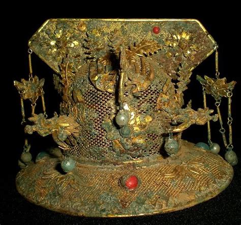 Tang Dynasty Phoenix Crown China Henan Chinoiserie Artifacts