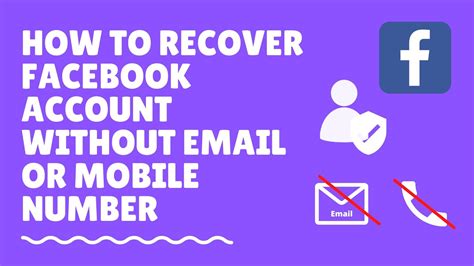 How To Recover Facebook Account Without Email Or Mobile Number Youtube