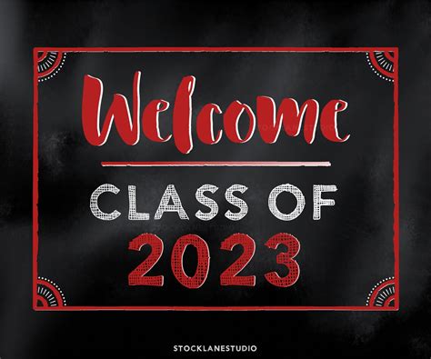 Welcome Class Of 2023 Printable High School Or College Banner Etsy