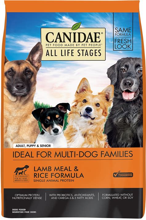 All life stages dog food. CANIDAE All Life Stages Lamb Meal & Rice Formula Dry Dog ...