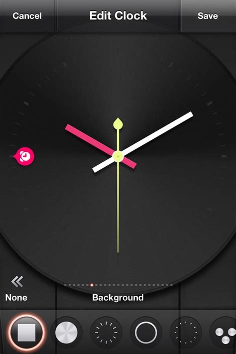Tik Tok Clock Personnalisation Pink Button To Remind The Time Of