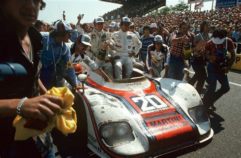 Jacky Ickx Giji Van Lennep 1976 Porsche 936 Lemans Winners Sports Car Racing Race Cars Auto