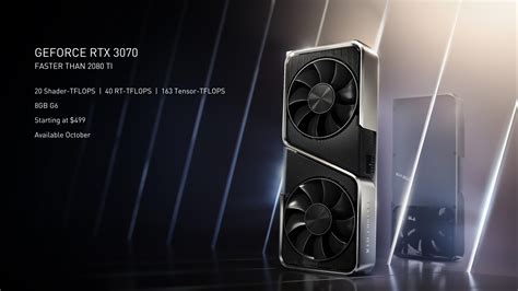 This ensures that all modern games will run on geforce rtx 3070. NVIDIA GeForce RTX 3070 8 GB Officially Announced For $499 US