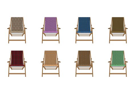 Pool chairs illustrations & vectors. Free Pattern Canvas Deck Chair Vector - Download Free ...