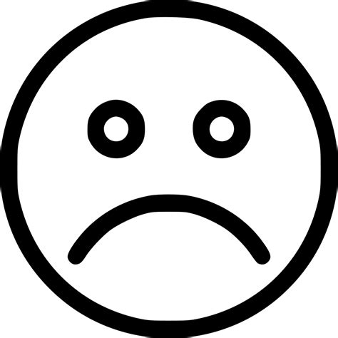 Unhappy Face Svg Png Icon Free Download 514213 Onlinewebfontscom