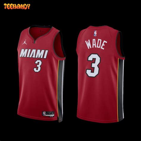 Miami Heat Dwyane Wade 2022 23 Red Statement Edition Jersey