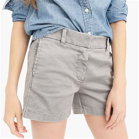 4 Stretch Chino Short Womens Shorts J Crew Grey Shorts Outfit