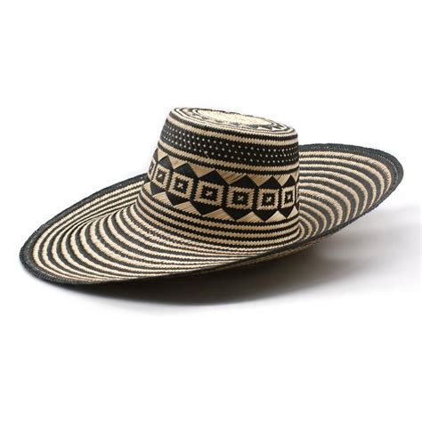 Black Urariyu Wide Brim Straw Hat By Washein