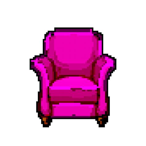 Home Armchair Chair Game Pixel Art Vector Illustration Vector Art At Vecteezy