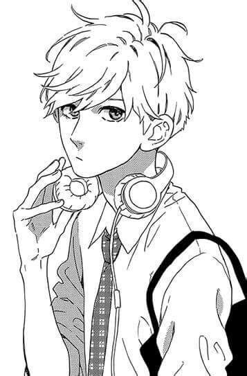 Handsome Anime Boy Lineart Anime Wallpaper Hd