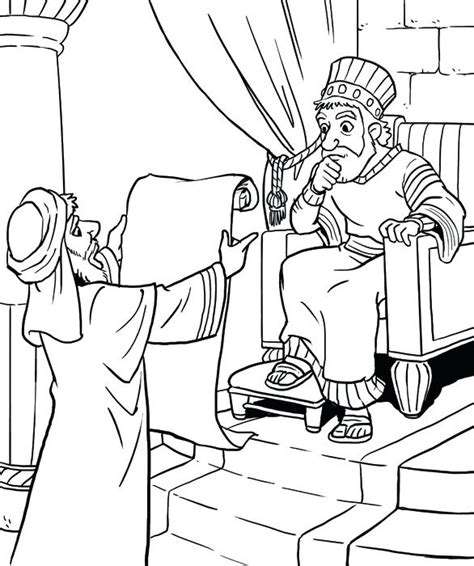 Joash The Boy King Bible Coloring Pages Sketch Coloring Page