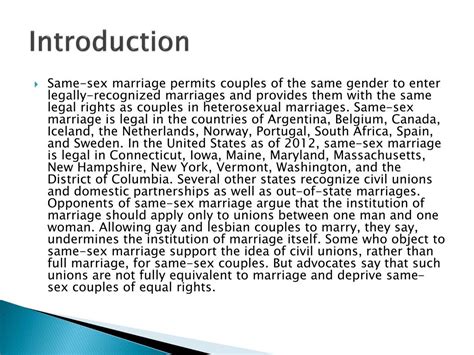 Ppt Same Sex Marriage Powerpoint Presentation Free Download Id5848011
