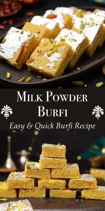 Milk Powder Burfi Recipe Easy Milk Powder Barfi Milk Powder Recipes