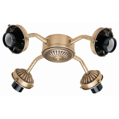 Ceiling fans best ceiling fans ceiling fans whether you're shopping for a new ceiling fan for your indoor living space or wanting an extra breeze for remote 44 inch amazon hunter fan 54 weathered zinc outdoor ceiling fan with a clear glass led light kit and remote control 5 blade certified. Shop Hunter 4-Light Antique Brass Ceiling Fan Light Kit ...