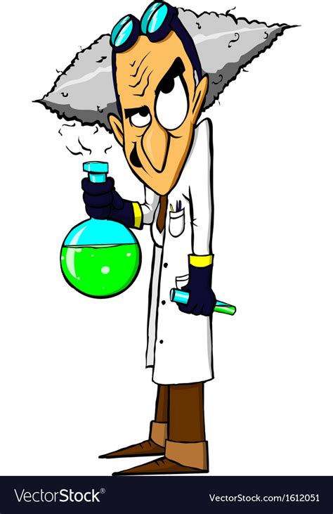 Mad Scientist Cartoon Image