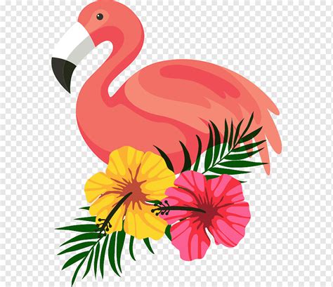 Beautifully Decorated Beautiful Flamingo Flower Frame Flamingo Bird