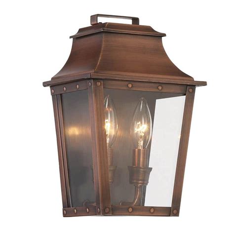 Acclaim Lighting Coventry Collection 2 Light Copper Patina Outdoor Wall