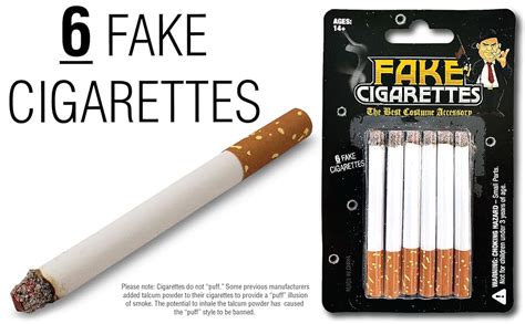 Fake Cigarettes Pack Of 6 Realistic Movie Stage And Costume Theatre