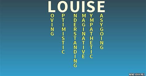 Origin Of Name Louise Iqs Executive