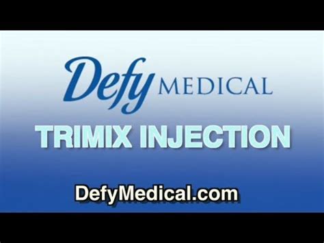 Trimix Self Injection Demonstration Contains Nude Male Patient Youtube