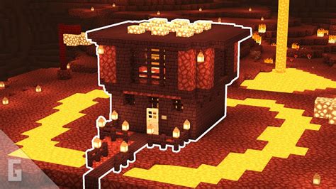 Nether House Design Minecraft Tutorial Youtube