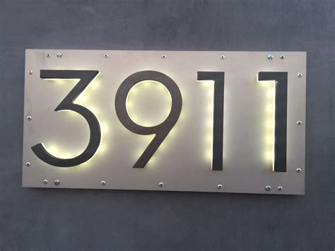 Solar Lighted House Address Signs Kreative Ideen Heimtextilien