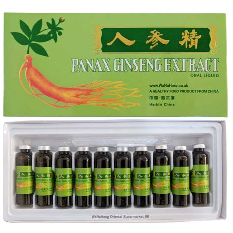 Panax Ginseng Extract Oral Liquid 4500mg 10 Vitals Wanahong