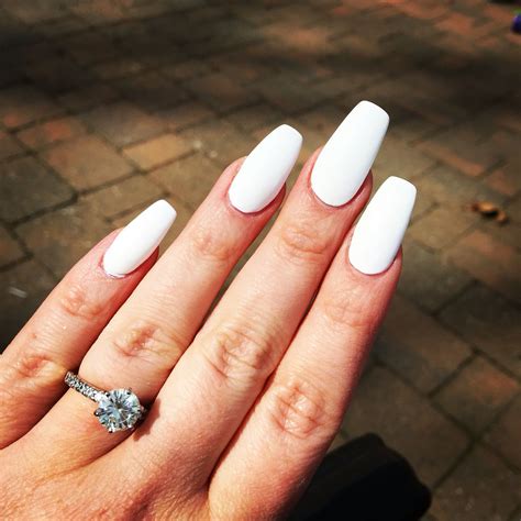 Introducing All White Ballerina Nails For A Fun And Playful Twist