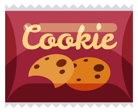Premium Vector Cookie Pack Cartoon Icon Sweet Snack Bag