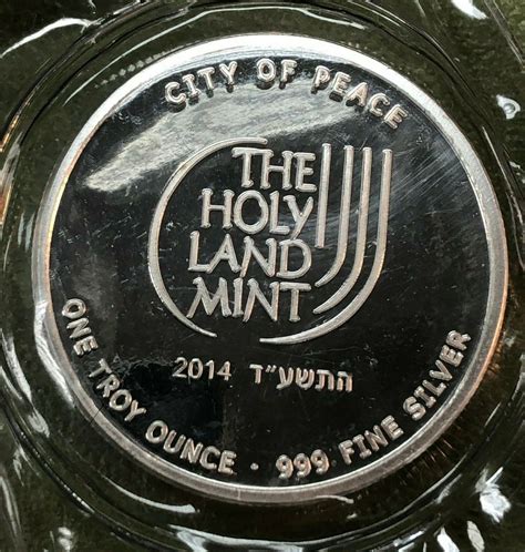 2014 Holy Land Mint Jerusalem City Of Peace 1 Oz Silver Round Ebay