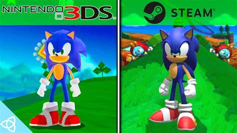 Sonic Lost World 3ds Vs Wiiupc Side By Side Youtube