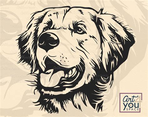 Golden Retriever Svgpng Dxf Download Goldie Clipart Vector Graphics Art4youspace
