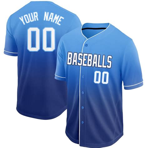 3499 4099 Custom Blue And Navy Baseball Jersey Personalized Design
