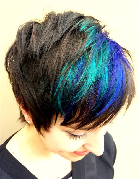Fun Colorful Pixie Hair By Kristen At Syndicate Salon Encino