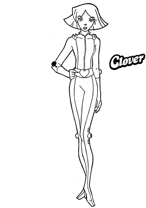 Coloring Page Totally Spies Coloring Pages 12 Coloring Pages