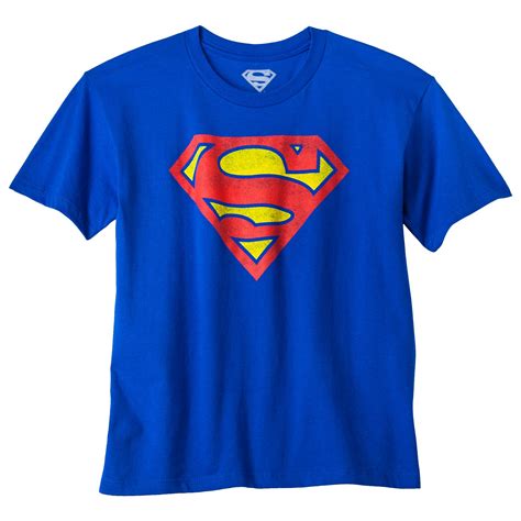 Boys Superman Logo Graphic Short Sleeve T Shirt Royal Blue Xs